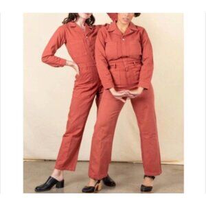 Big Bud Press Long Sleeve Clay Red Jumpsuit (Small)